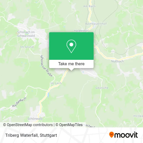 Triberg Waterfall map