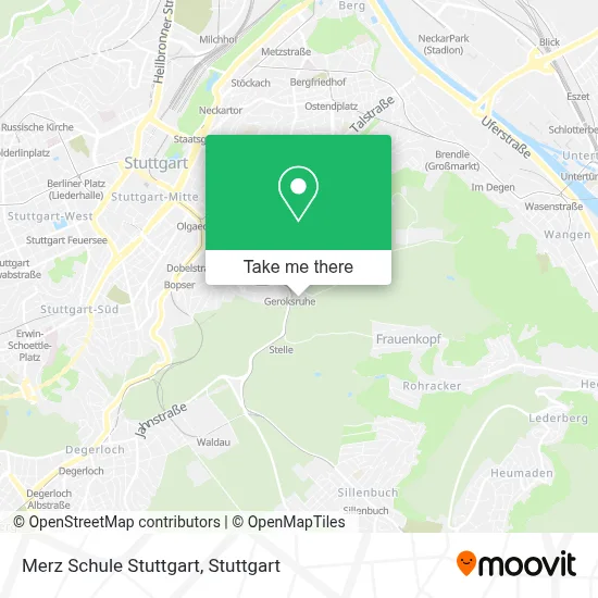 Merz Schule Stuttgart map