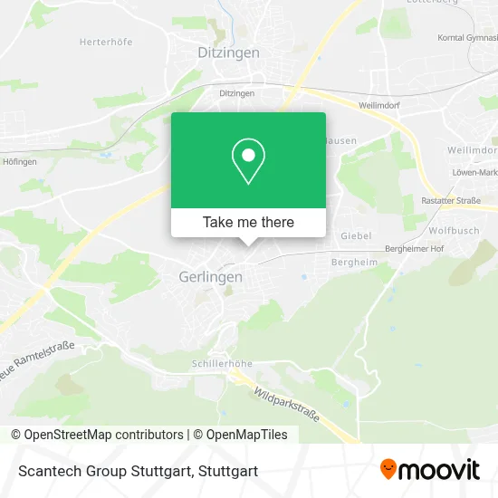 Scantech Group Stuttgart map