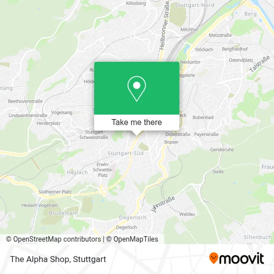 The Alpha Shop map