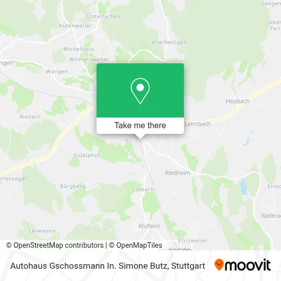 Autohaus Gschossmann In. Simone Butz map
