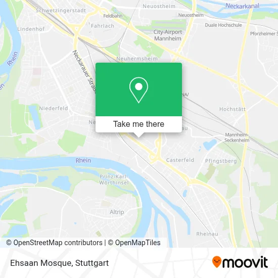Ehsaan Mosque map