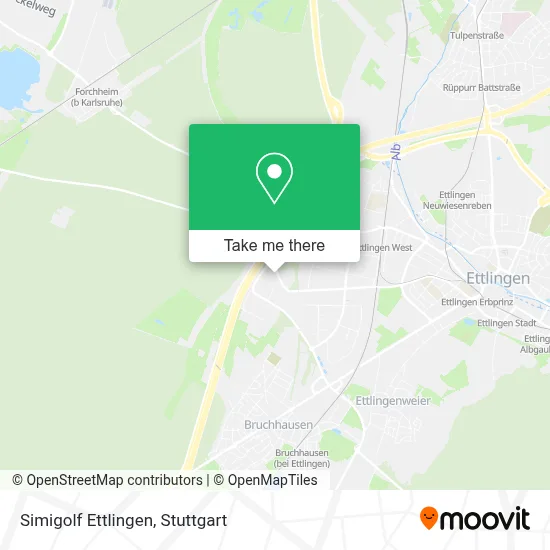 Simigolf Ettlingen map