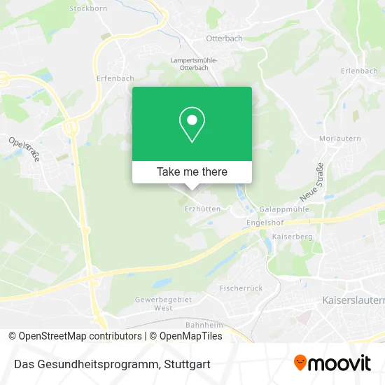 Das Gesundheitsprogramm map