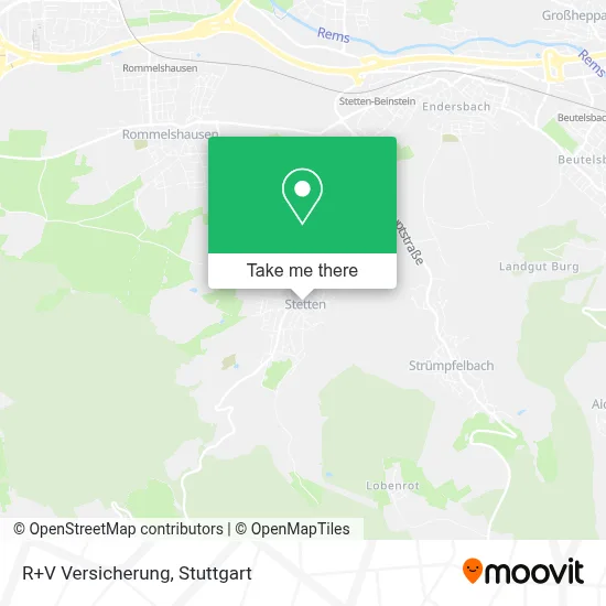 R+V Versicherung map