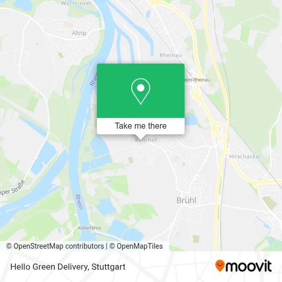 Hello Green Delivery map