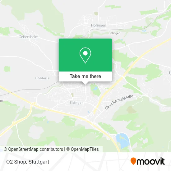 O2 Shop map