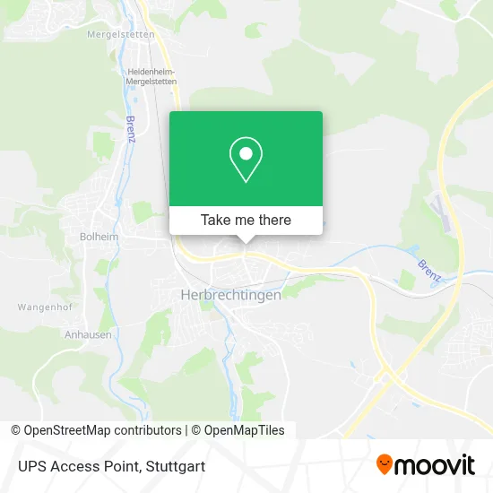 Ups Access Point map