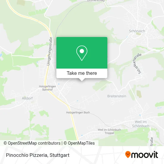 Pizzeria Pinocchio map
