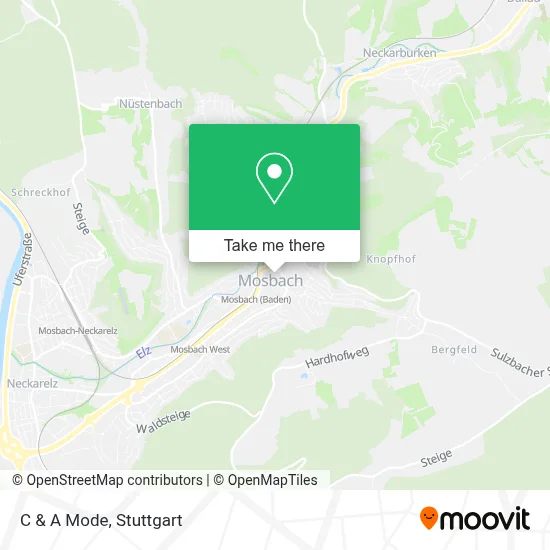 C & A Mode map