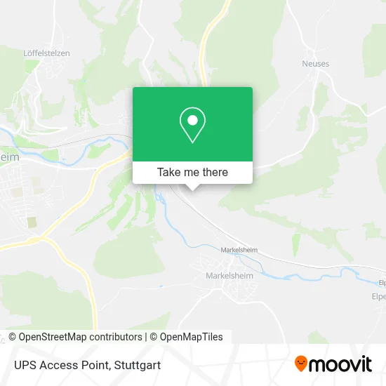 Ups Access Point map