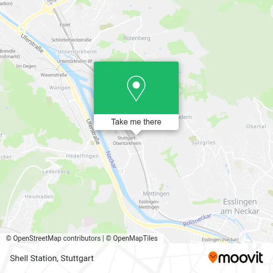 Shell Station map