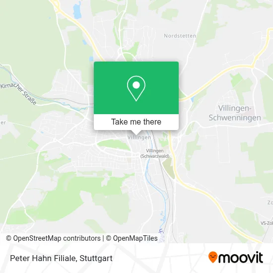 Peter Hahn Filiale map