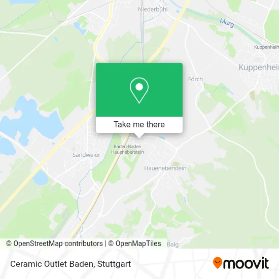 Ceramic Outlet Baden map