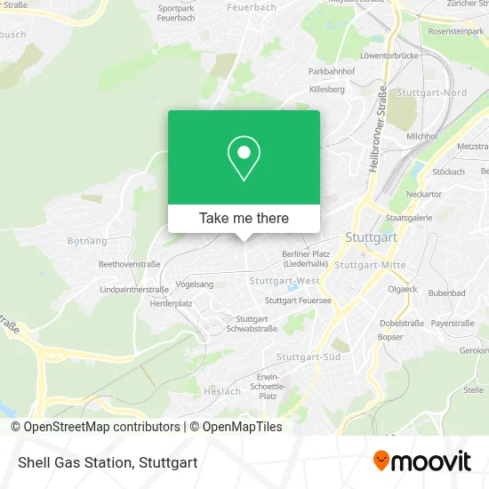 Shell Gas Station map