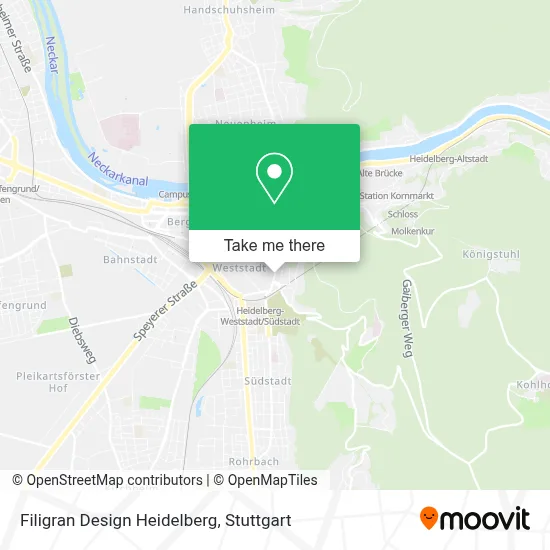 Filigran Design Heidelberg map