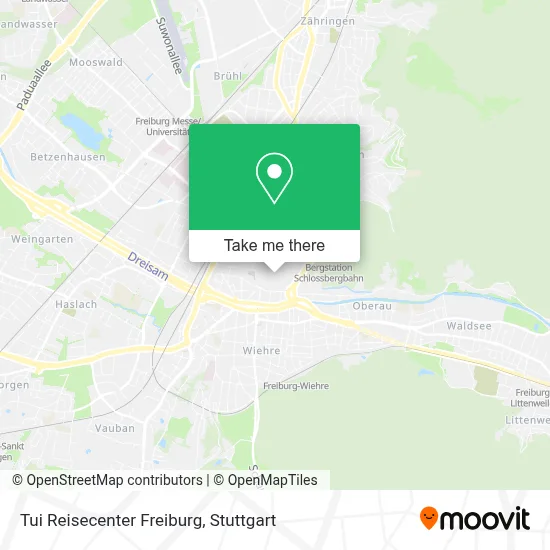 Tui Reisecenter Freiburg map