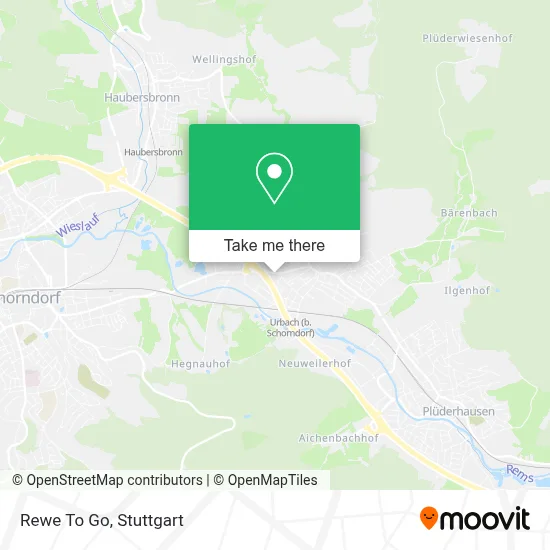 Rewe To Go map
