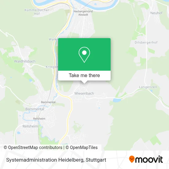 Systemadministration Heidelberg map