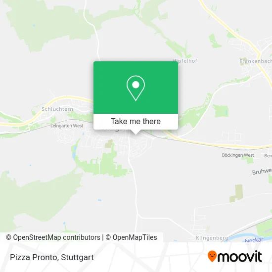 Pizza Pronto map