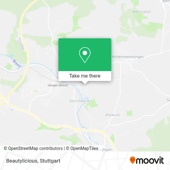 Beautylicious map