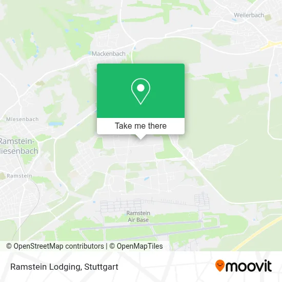 Ramstein Lodging map