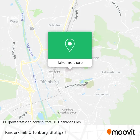 Kinderklinik Offenburg map