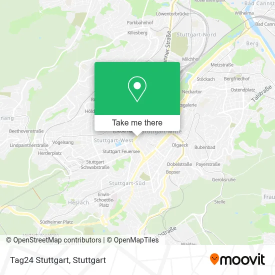 Tag24 Stuttgart map