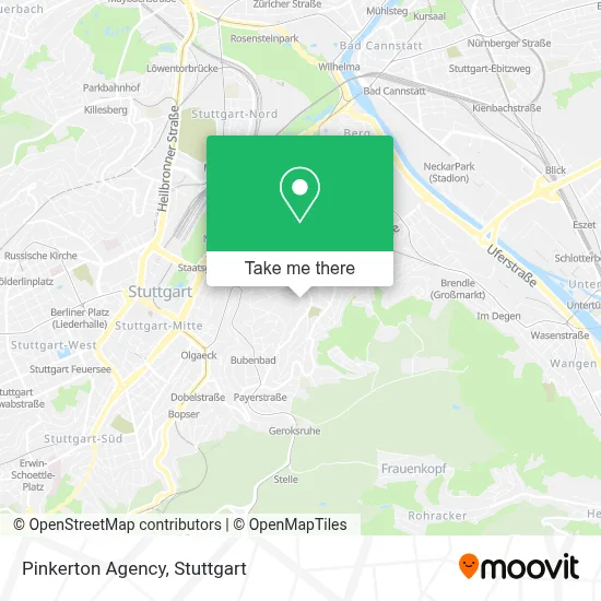 Pinkerton Agency map
