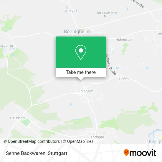 Sehne Backwaren map