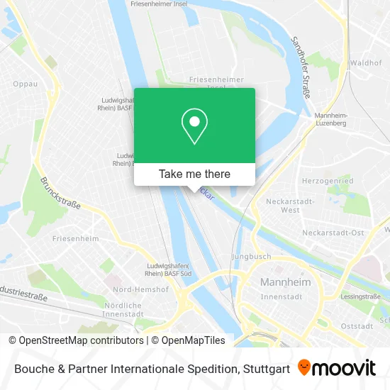 Bouche & Partner Internationale Spedition map