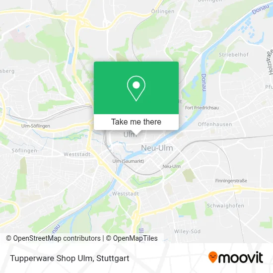 Tupperware Shop Ulm map