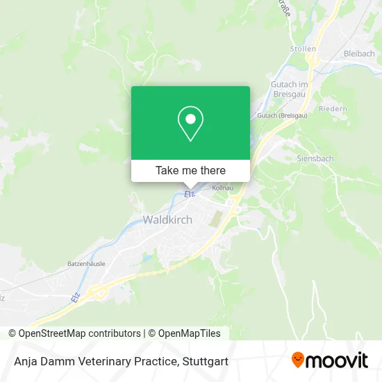 Anja Damm Veterinary Practice map