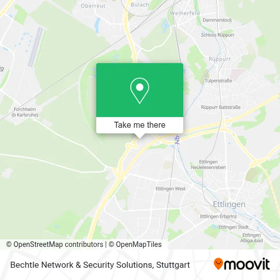 Bechtle Network & Security Solutions map