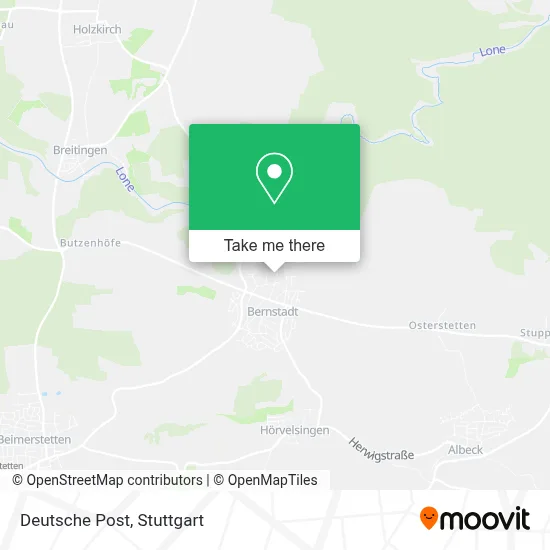 Deutsche Post map