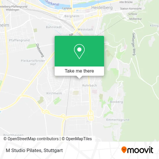 M Studio Pilates map