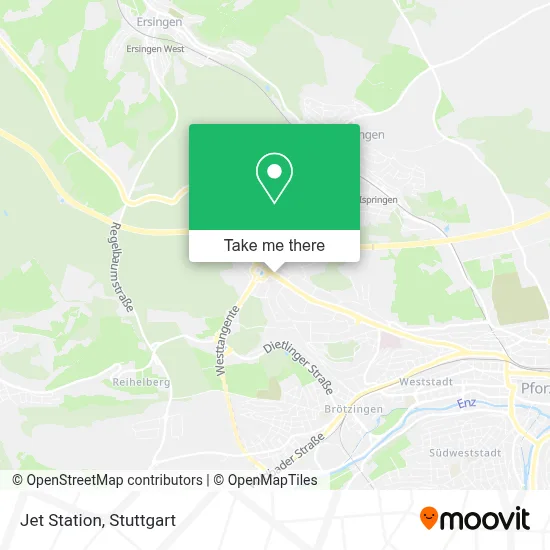 Jet Station map
