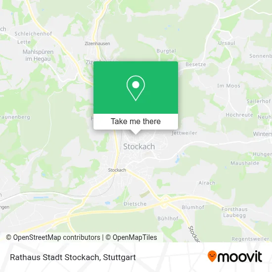 Rathaus Stadt Stockach map