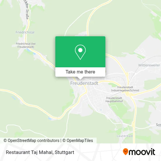Restaurant Taj Mahal map