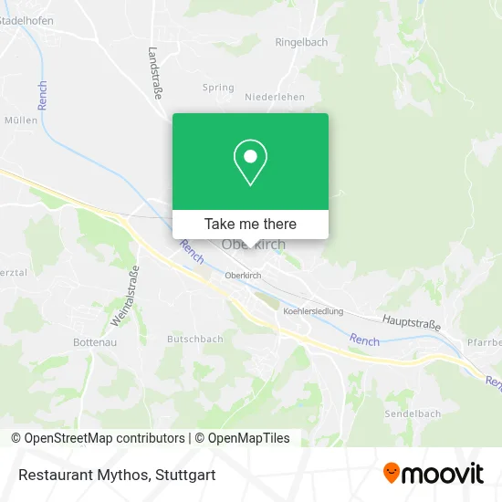 Restaurant Mythos map