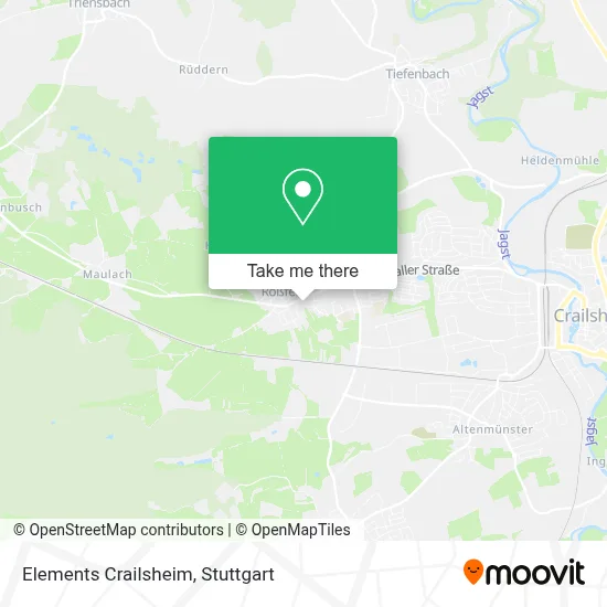 Elements Crailsheim map