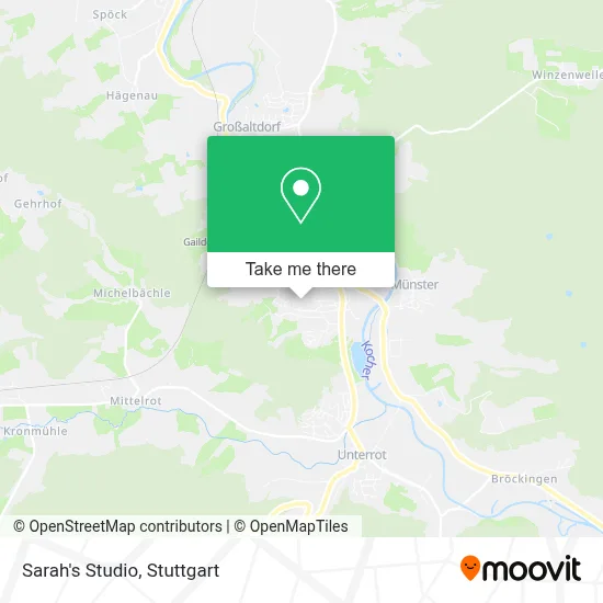 Sarah's Studio map