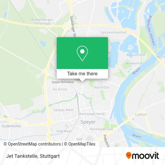 Jet Tankstelle map