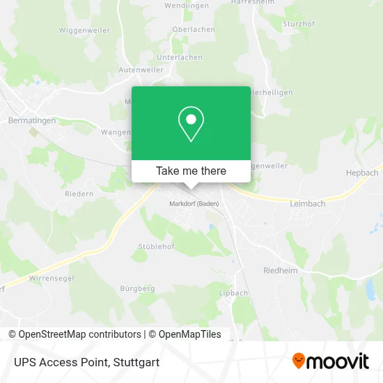 Ups Access Point map