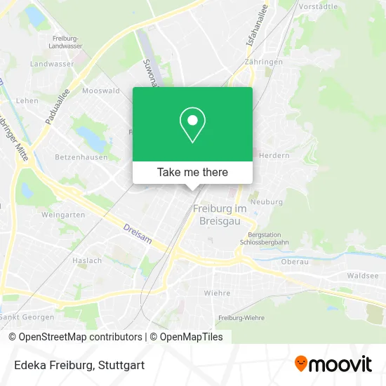 Edeka Freiburg map