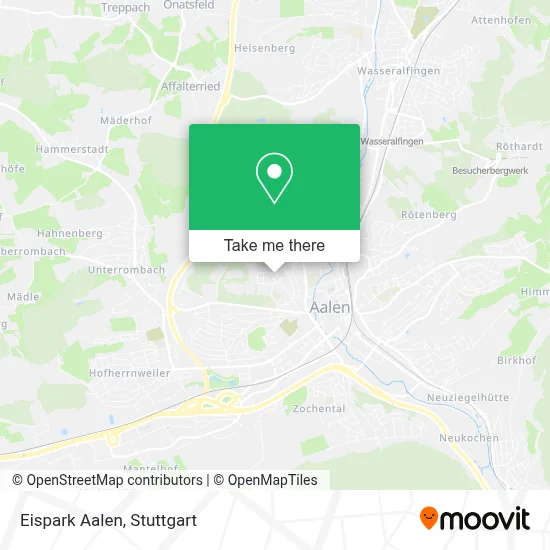 Eispark Aalen map