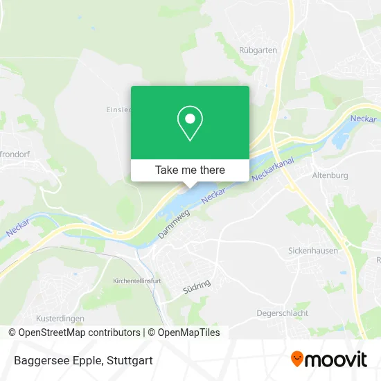 Baggersee Epple map