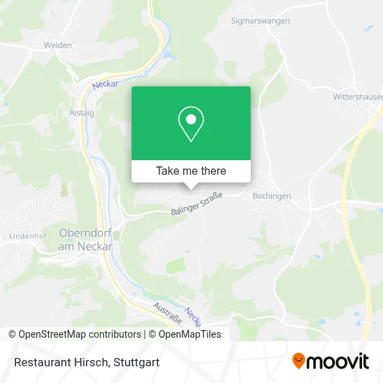 Restaurant Hirsch map