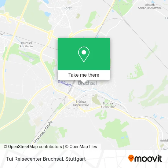 Tui Reisecenter Bruchsal map