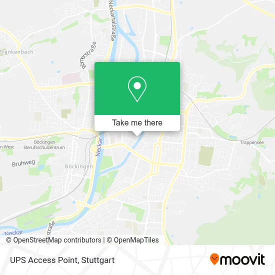 Ups Access Point map